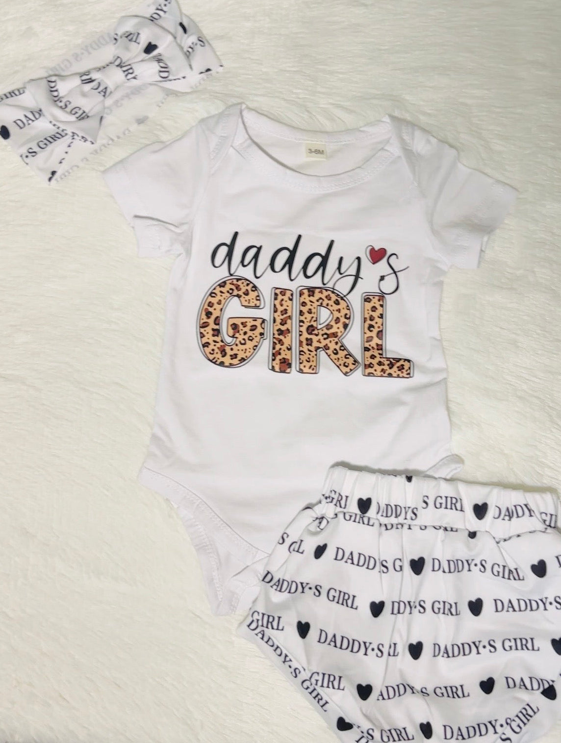 Daddy’s  Girl 3-Piece Shorts Set
